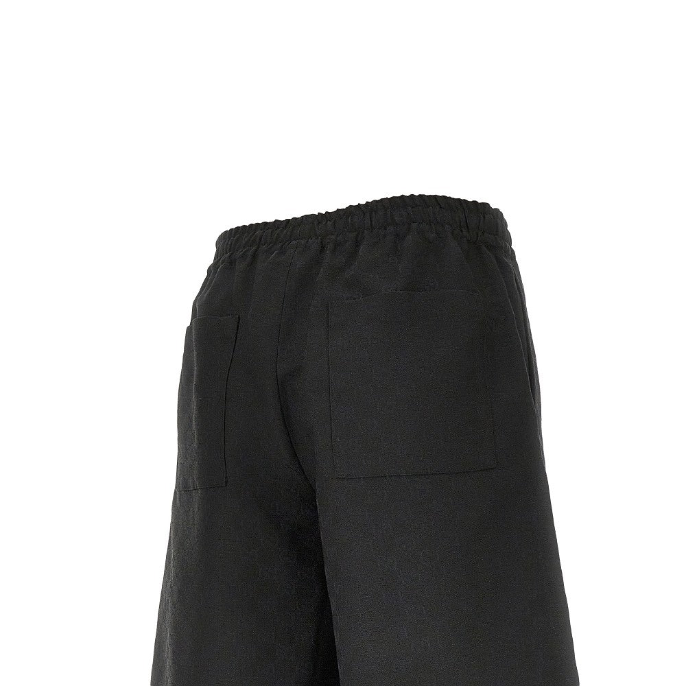 GG Supreme linen-blend shorts