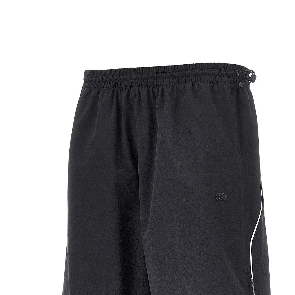 Cotton and nylon faille shorts