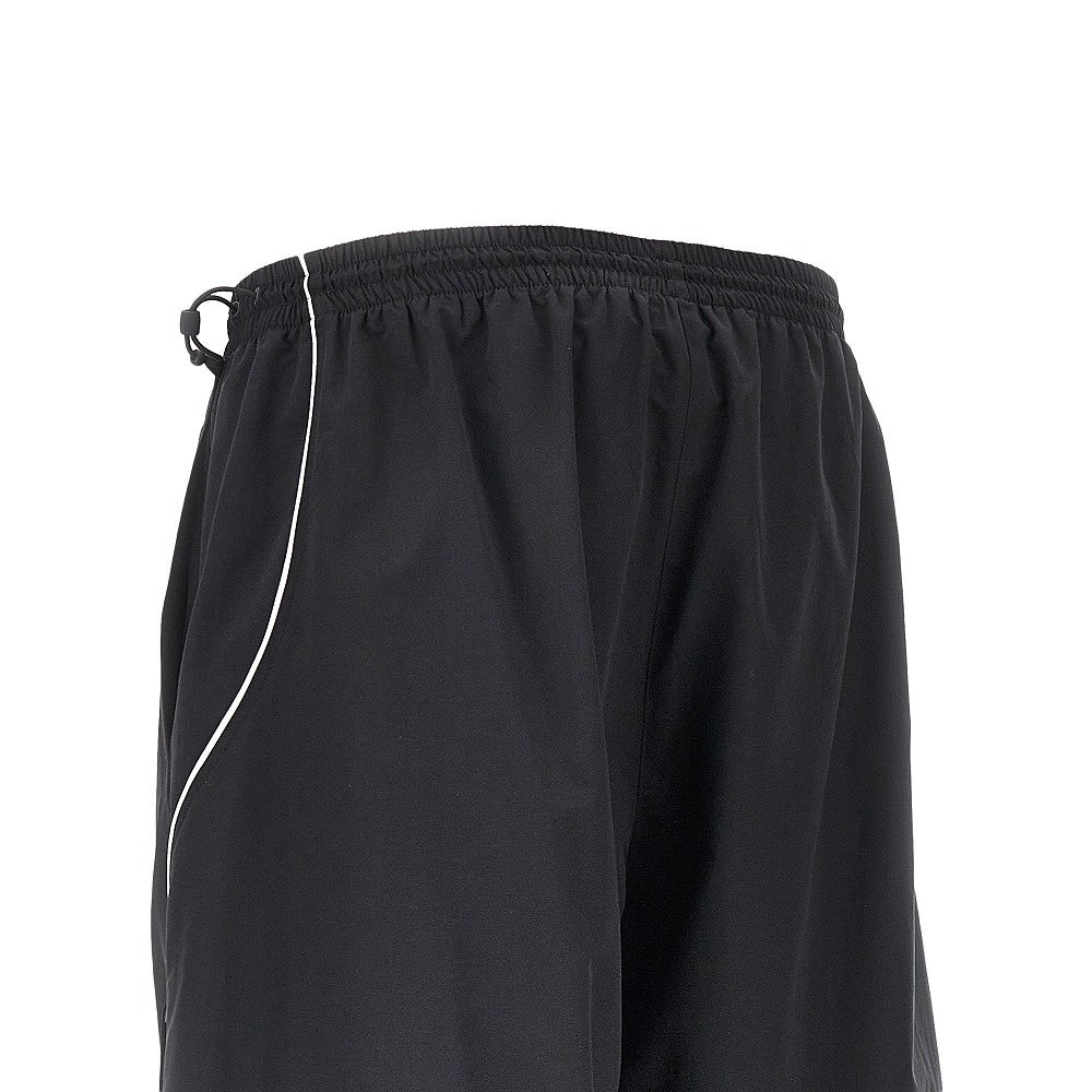 Cotton and nylon faille shorts