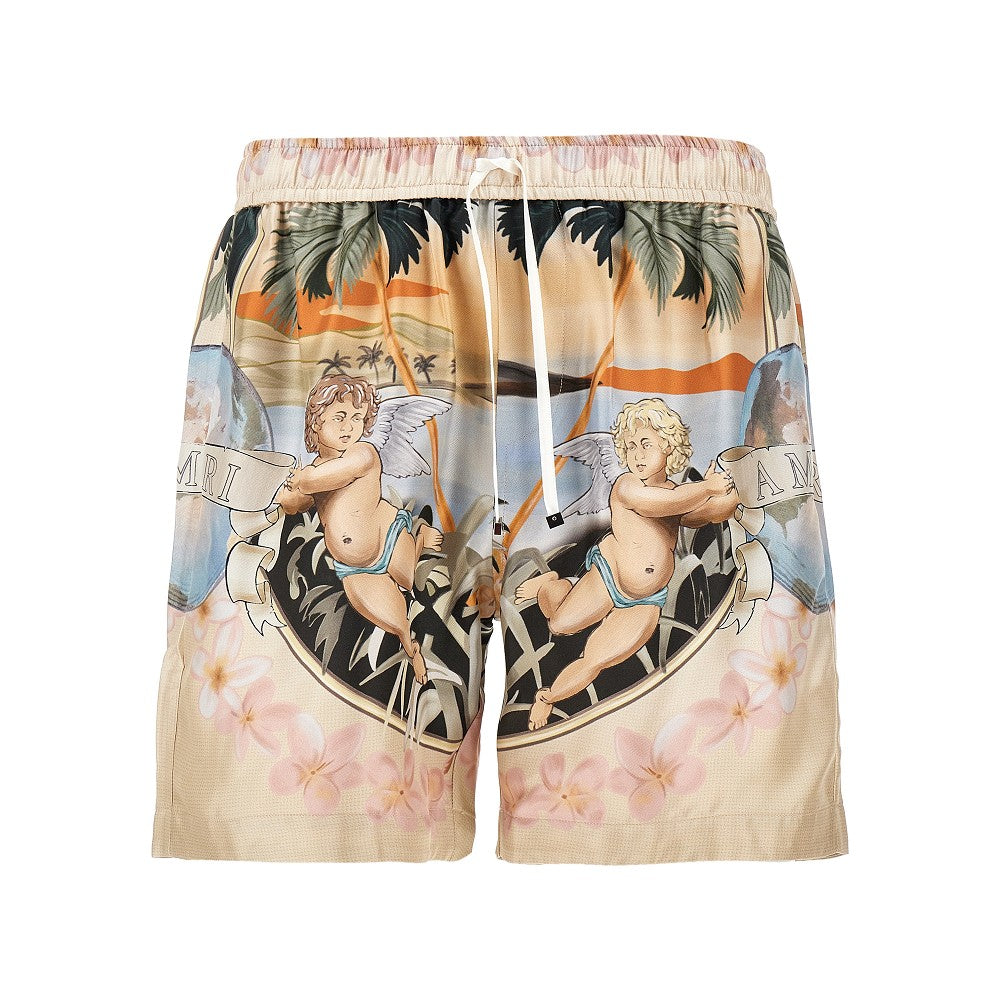 Shorts in seta &#39;Cherub&#39;