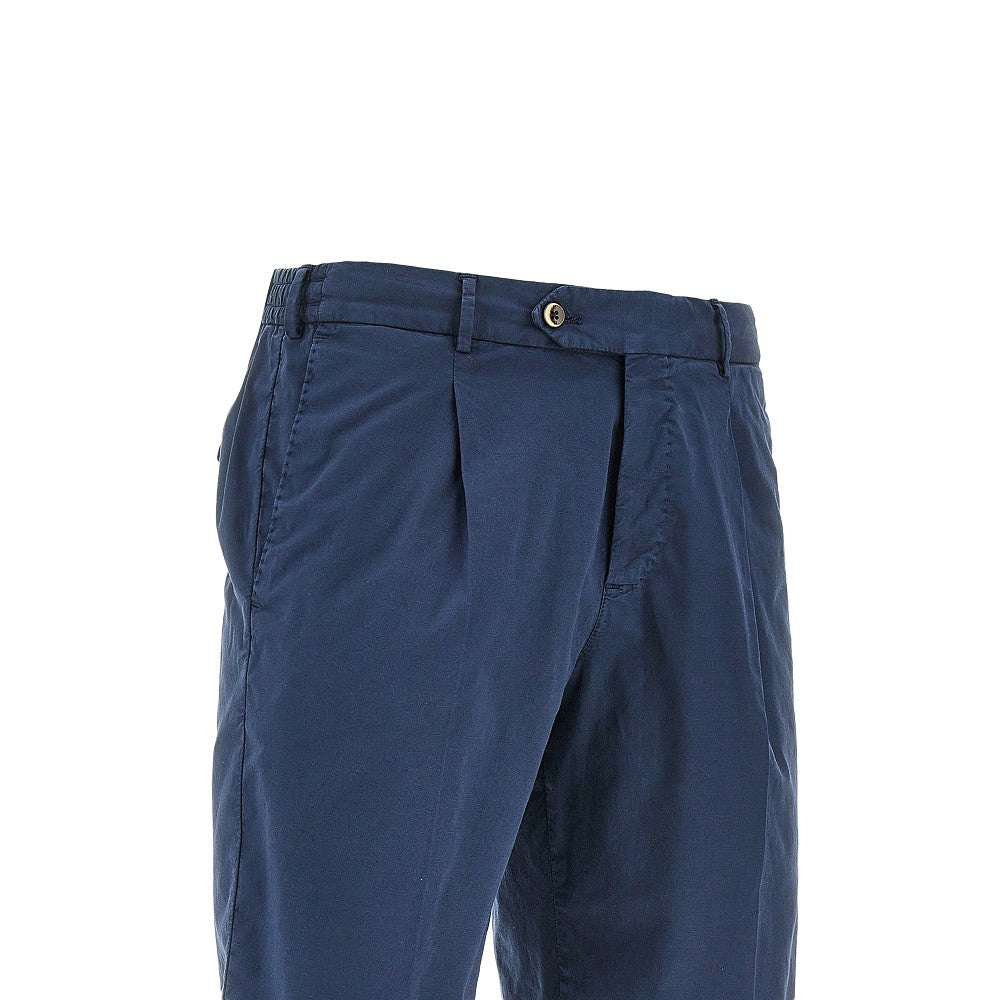 Bermuda in cotone e lino stretch