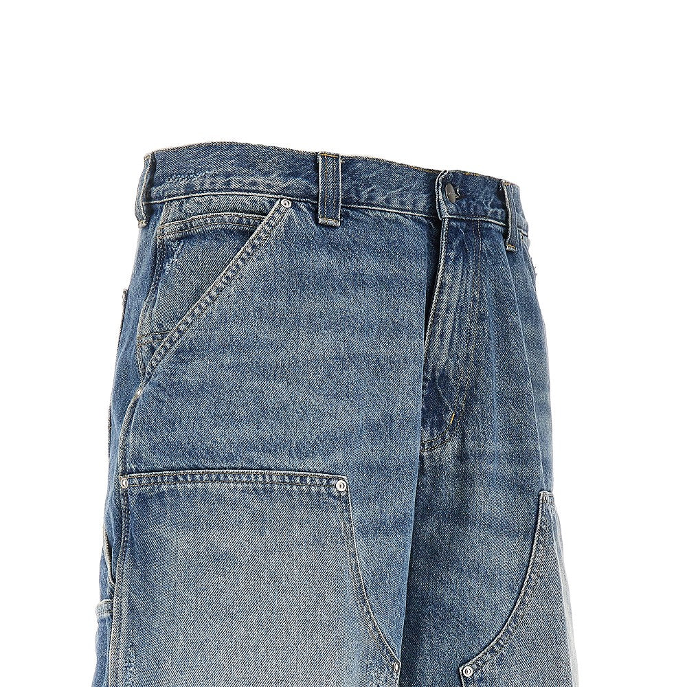 Bermuda 'Aden' Double Knee in denim