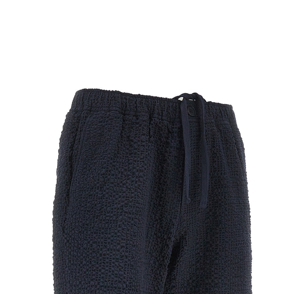 'Kurt' textured cotton shorts