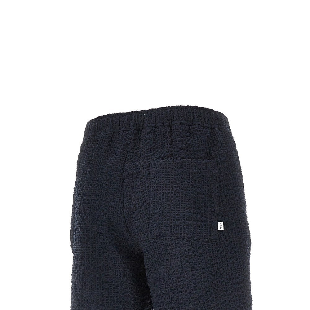 'Kurt' textured cotton shorts