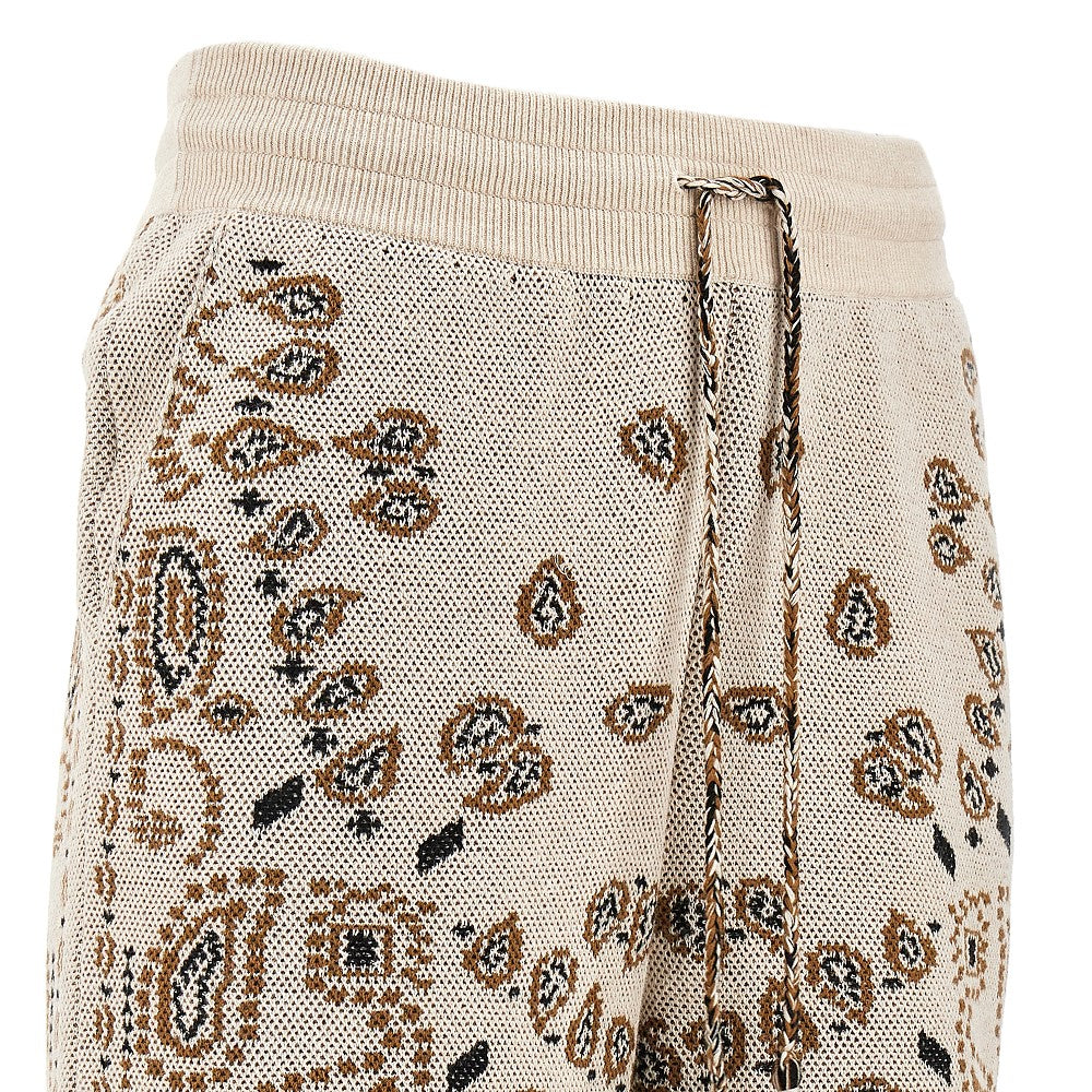 &#39;Bandana&#39; knit shorts