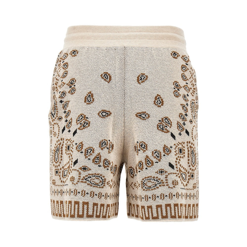 &#39;Bandana&#39; knit shorts