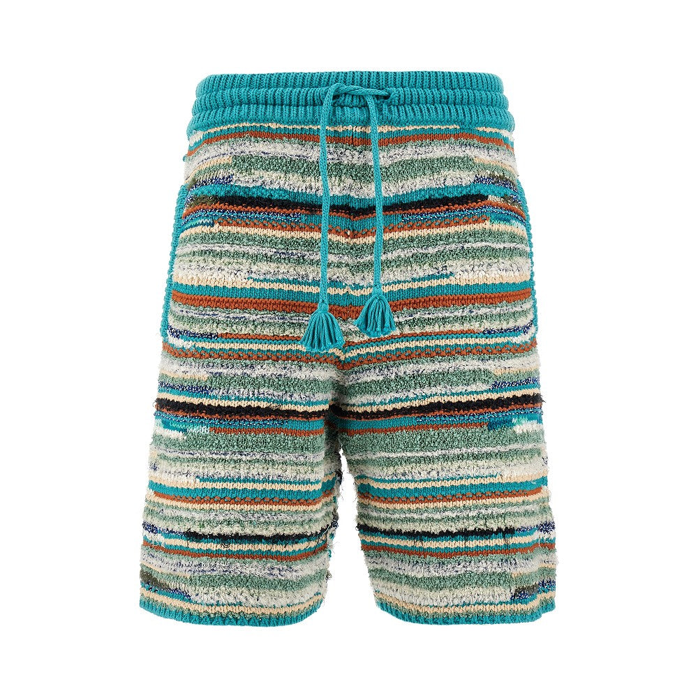 &#39;Madurai Stripes&#39; knitted shorts