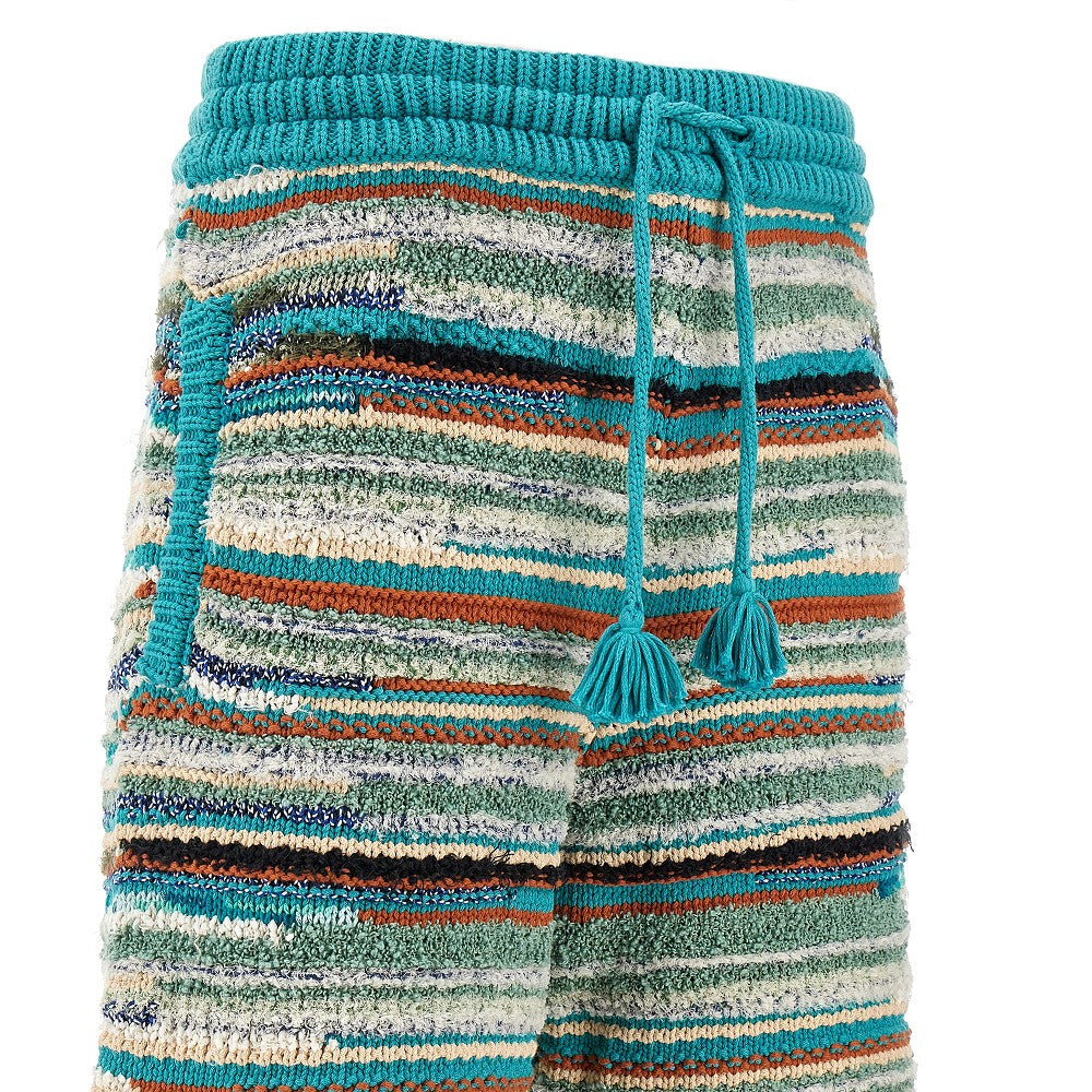 &#39;Madurai Stripes&#39; knitted shorts