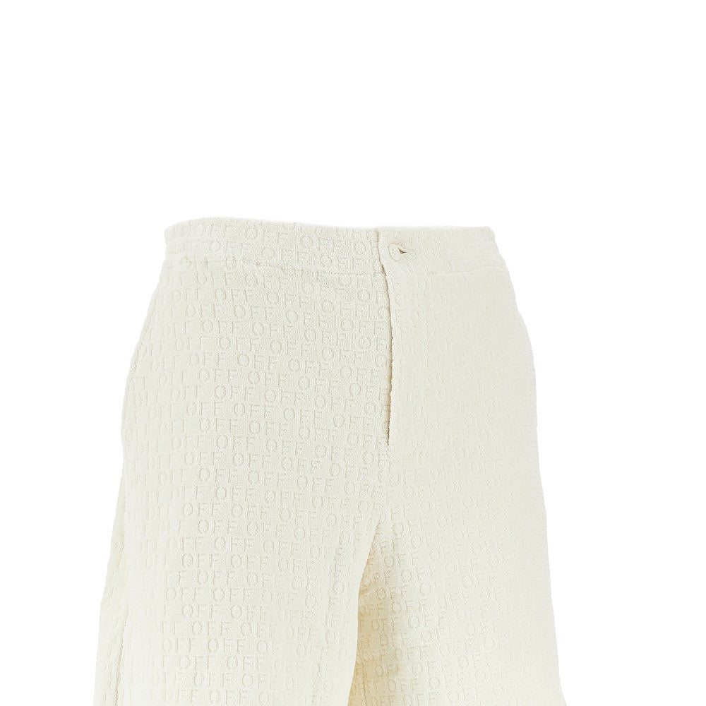 Bermuda in spugna jacquard 'OFF'