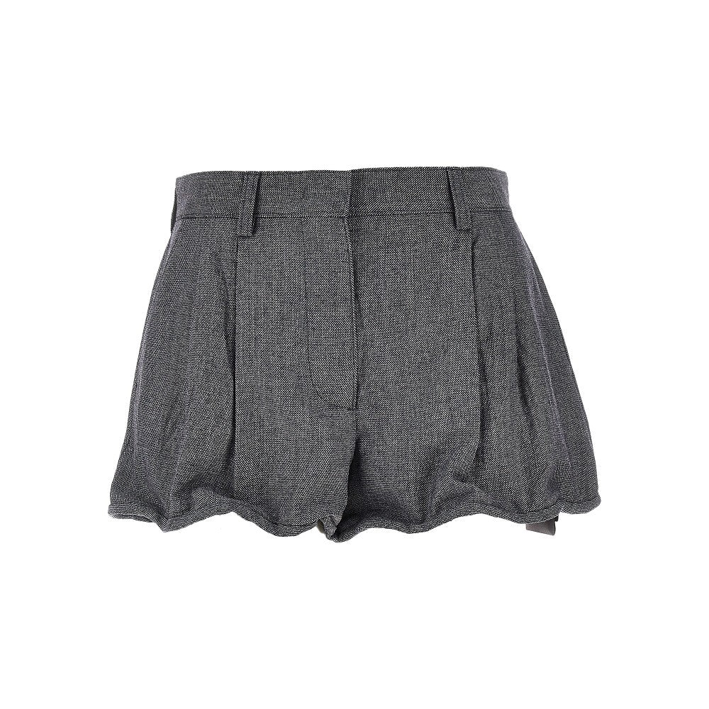 Shorts in lana con orlo modellabile