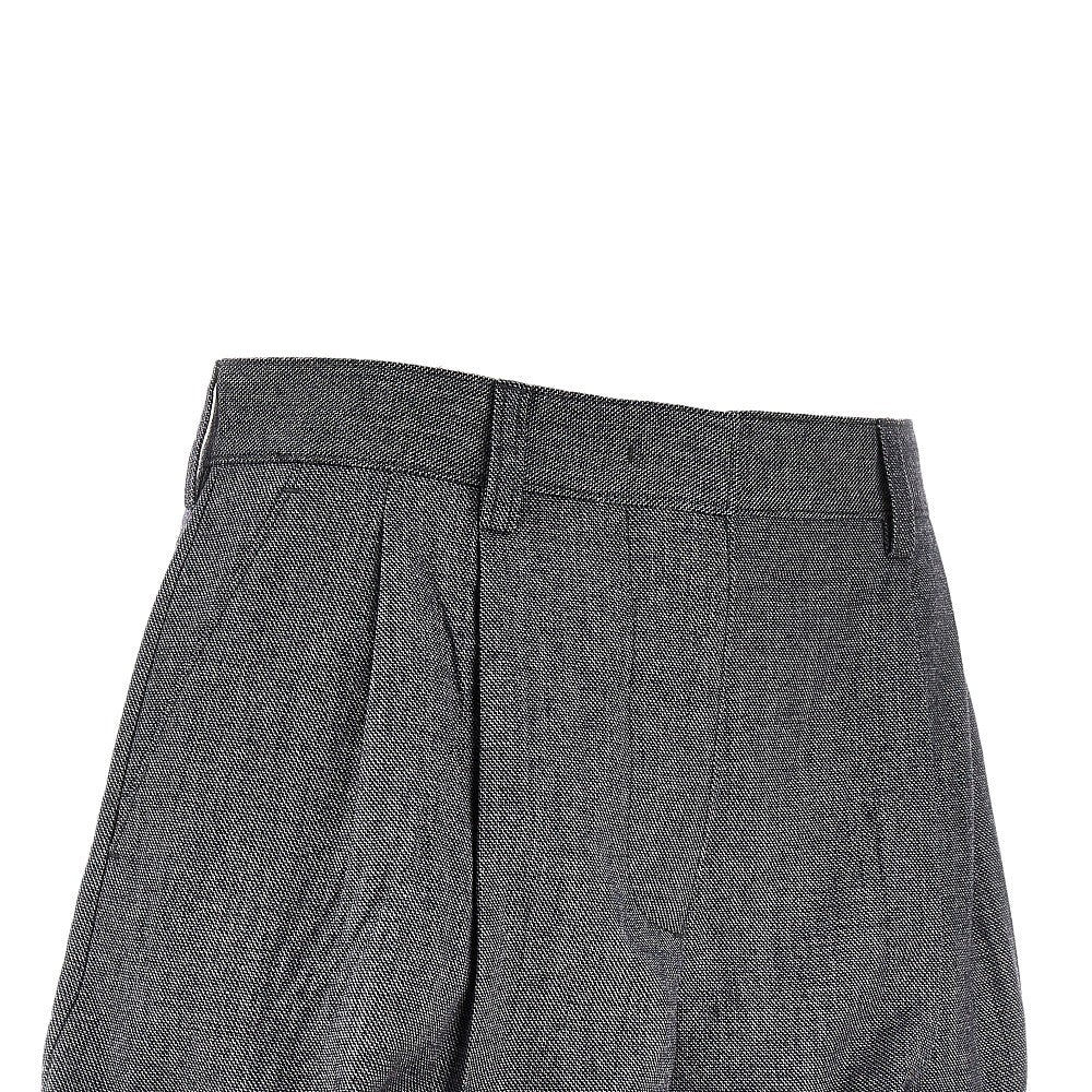 Shorts in lana con orlo modellabile