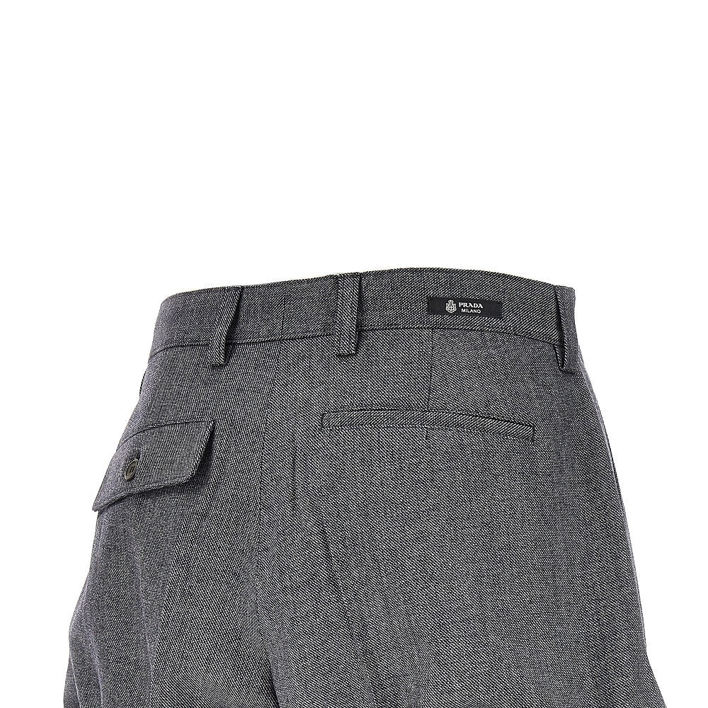 Shorts in lana con orlo modellabile