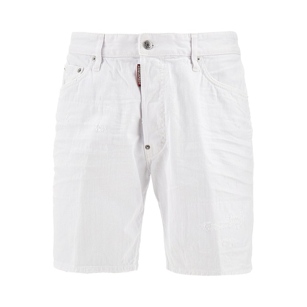 Bermuda in denim White Bull