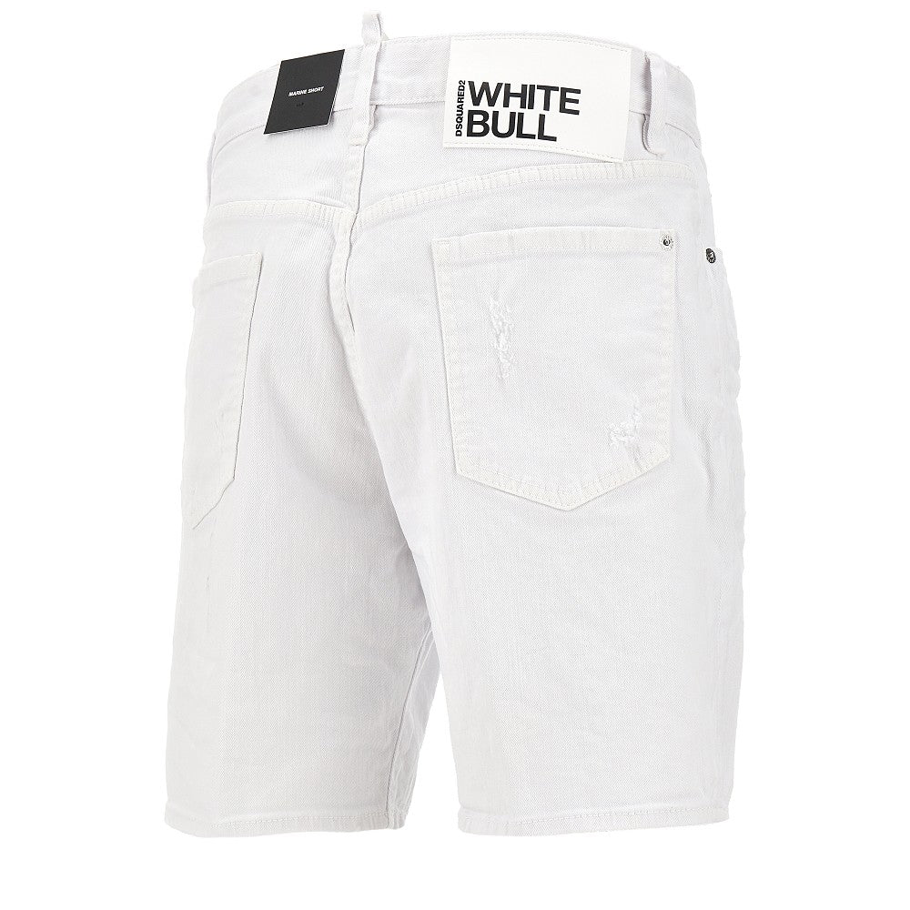 Bermuda in denim White Bull