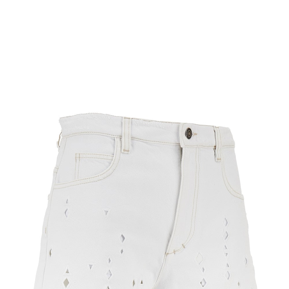 Shorts in denim ricamato 'Aecia'