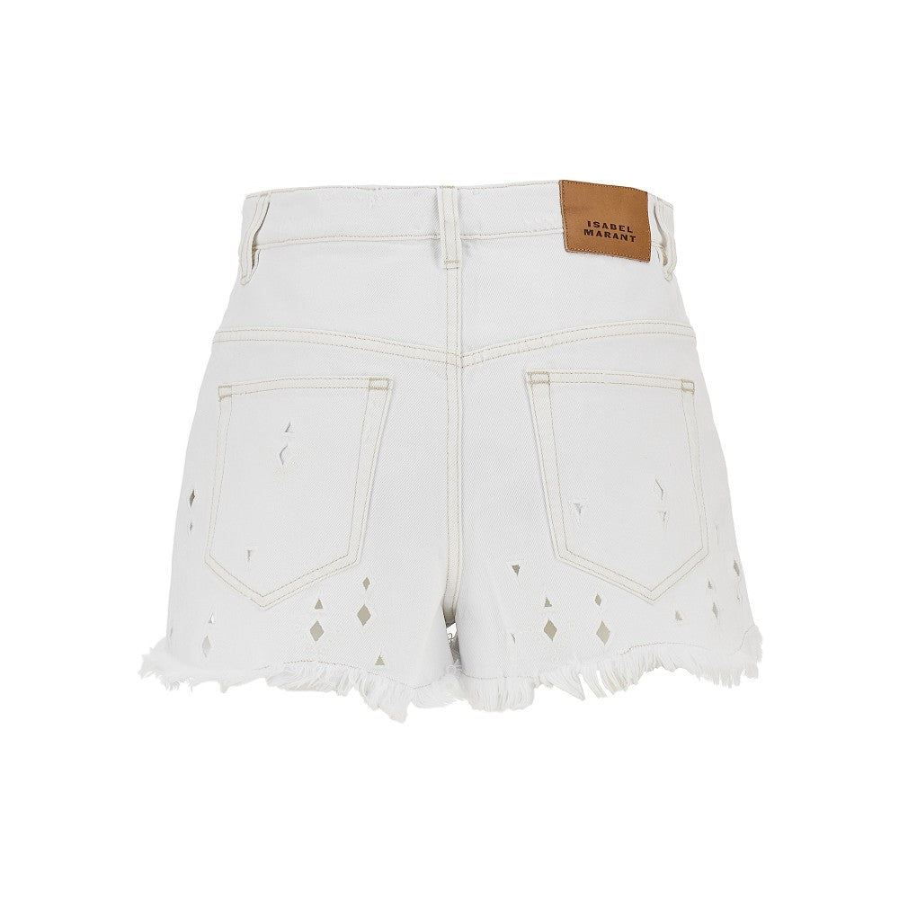 Shorts in denim ricamato 'Aecia'