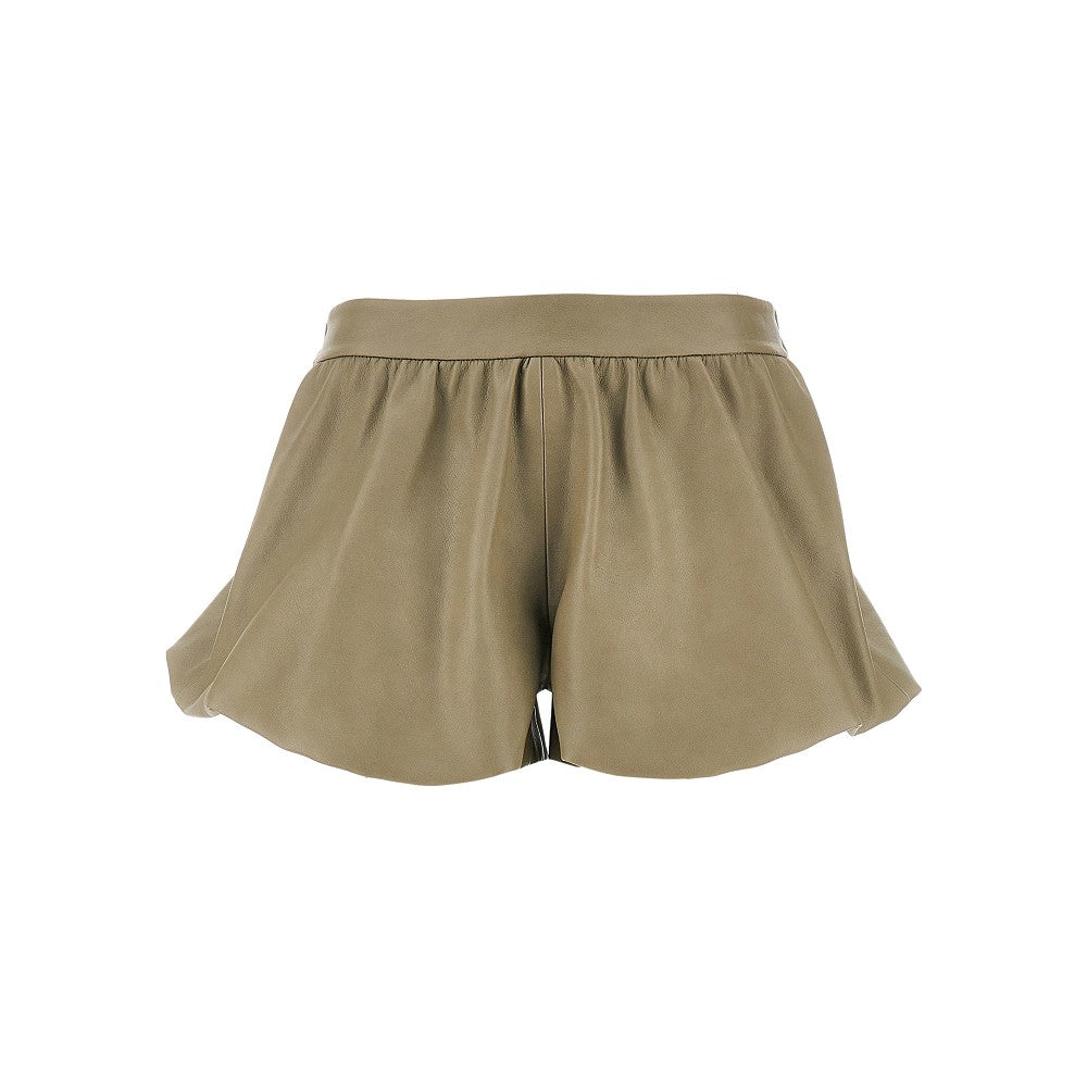 'Alina' faux leather shorts