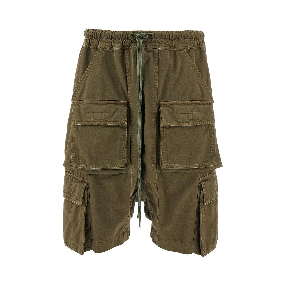 Cargo shorts with dropped crotch