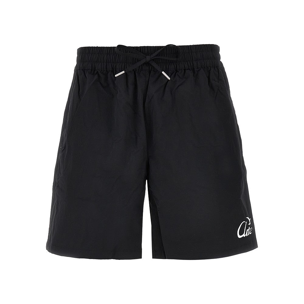 &#39;Birds Logo&#39; nylon shorts