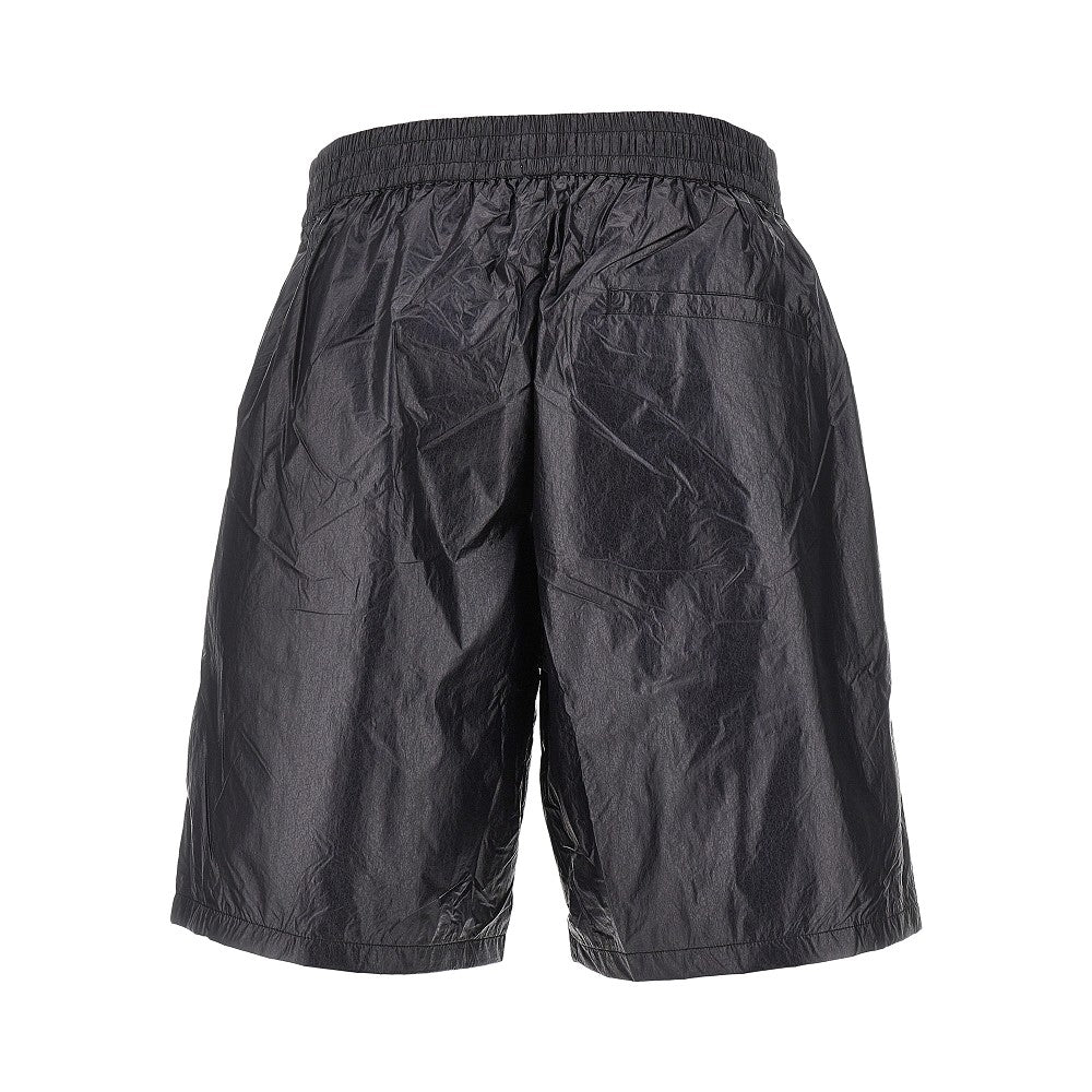 Nylon shorts with logo print