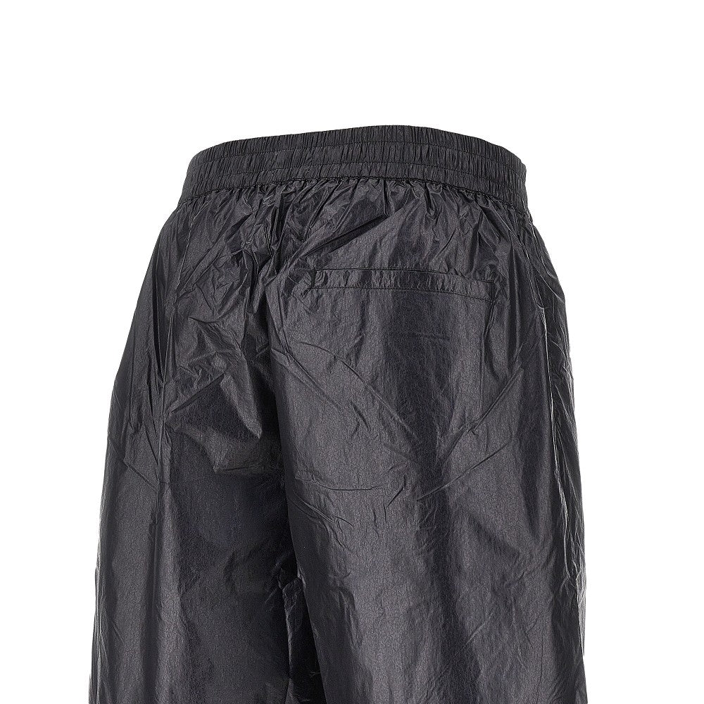 Nylon shorts with logo print