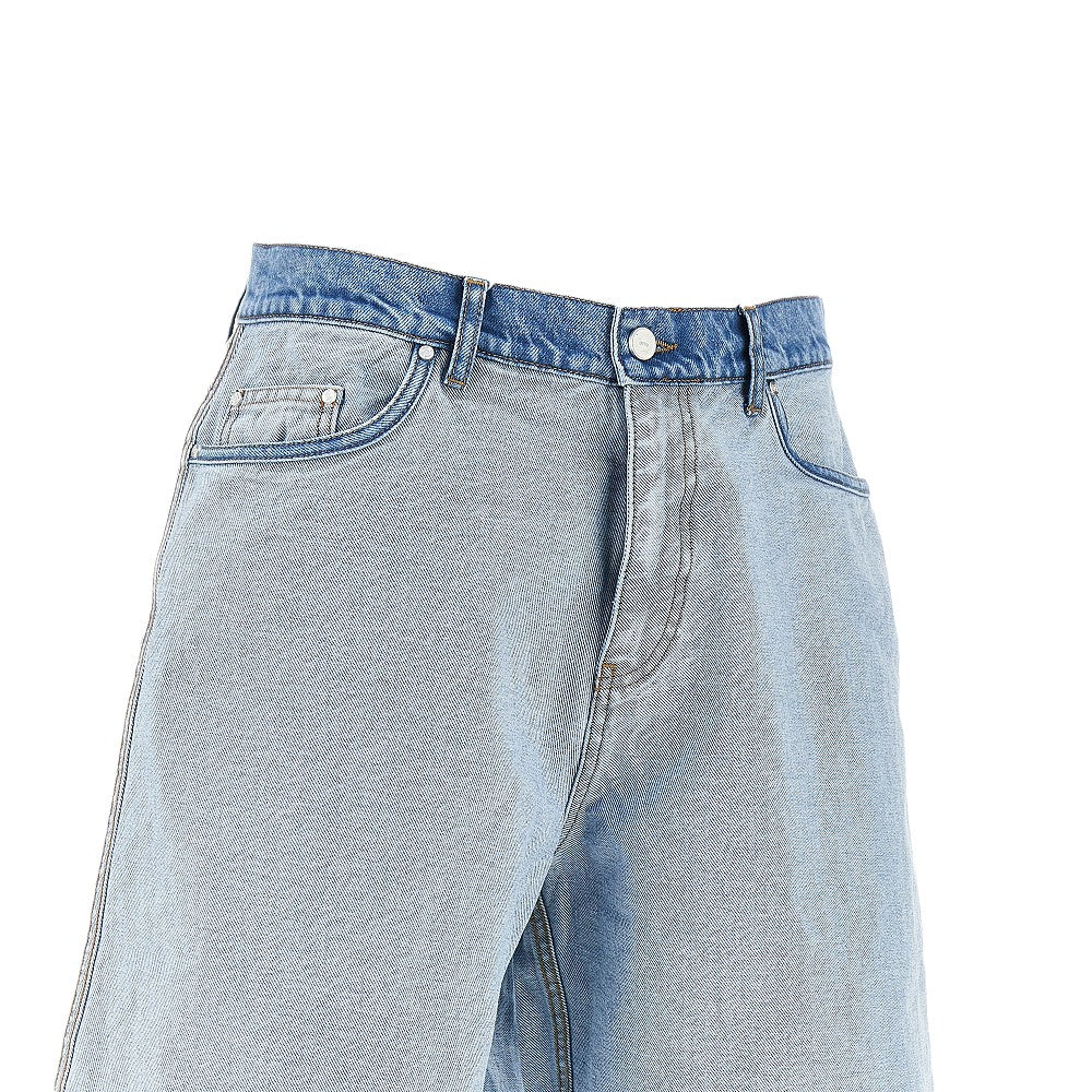 Inside/Out denim shorts