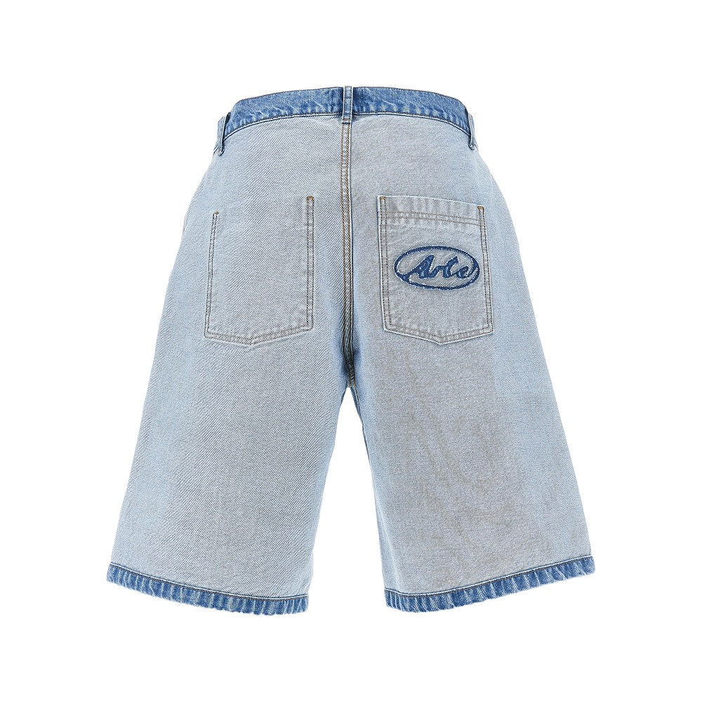 Inside/Out denim shorts