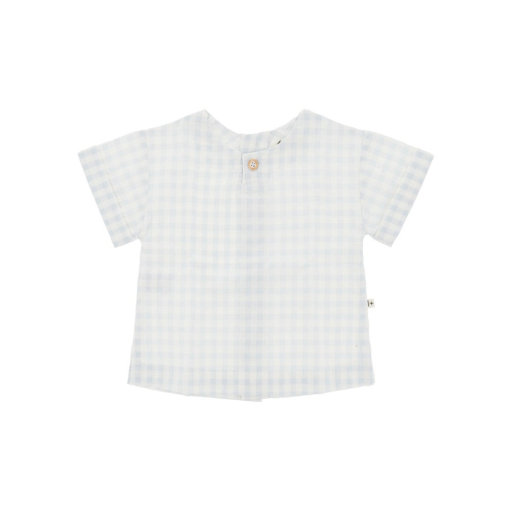 Check cotton-blend shirt