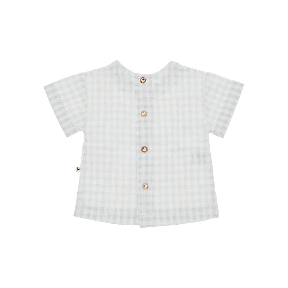 Check cotton-blend shirt