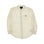 Logo embroidery linen shirt