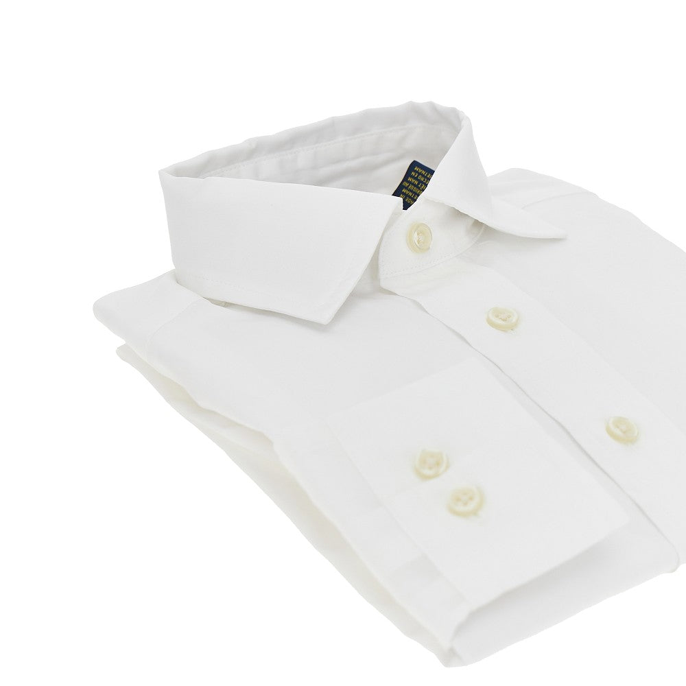 Camicia in popeline con ricamo logo