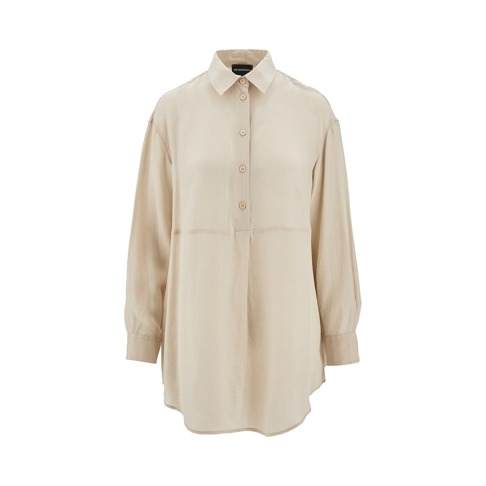 Relaxed fit lyocell shirt