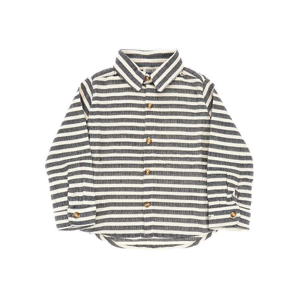 Striped cotton-blend 'Leom' shirt