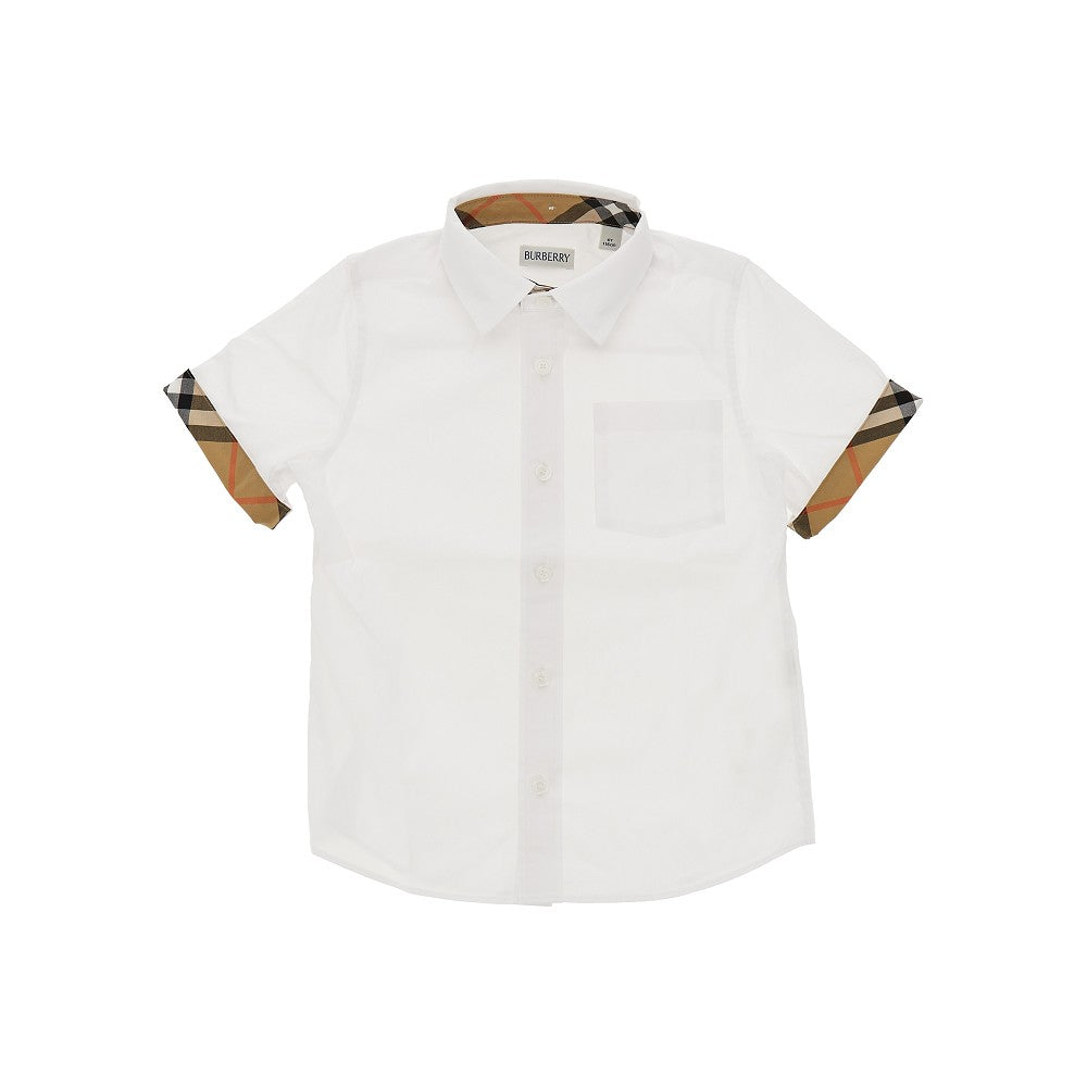 Poplin shirt with Check details