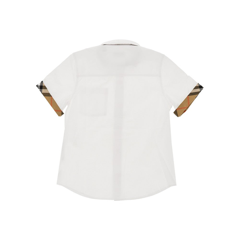 Poplin shirt with Check details