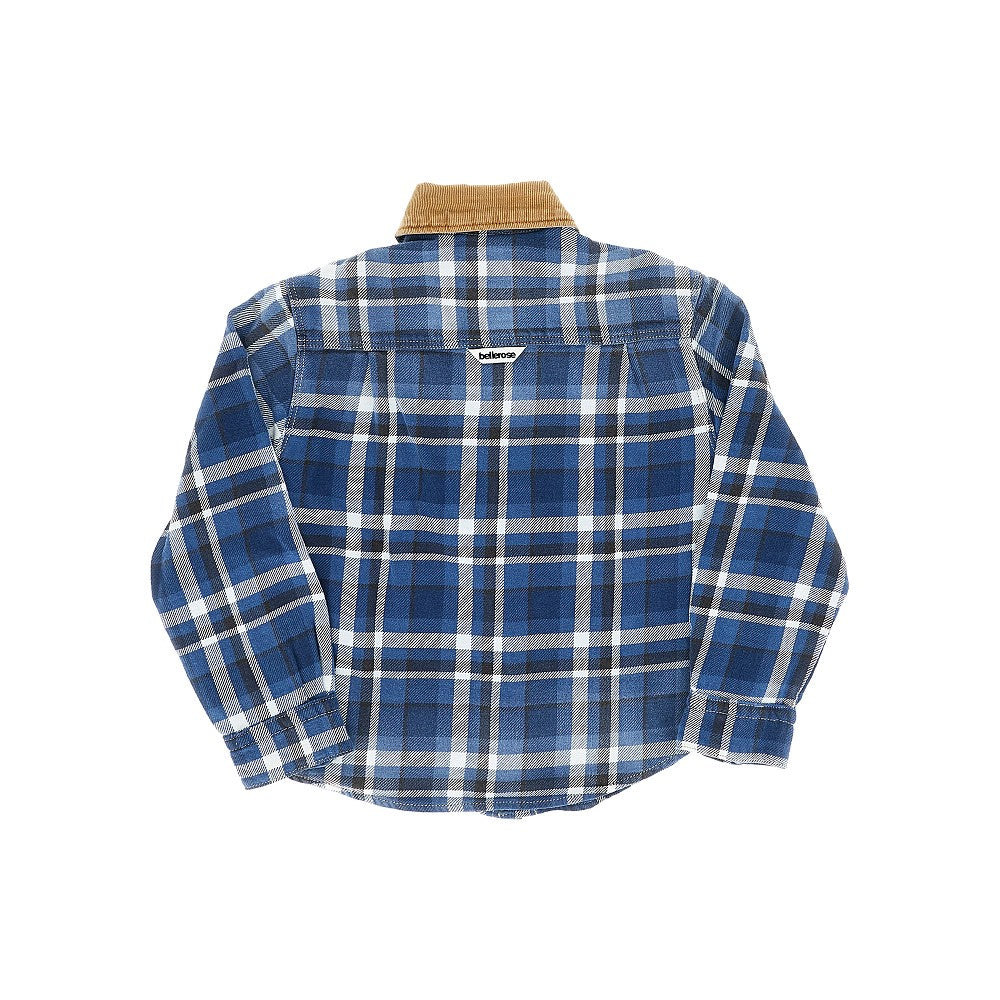 Camicia in cotone con motivo a scacchi