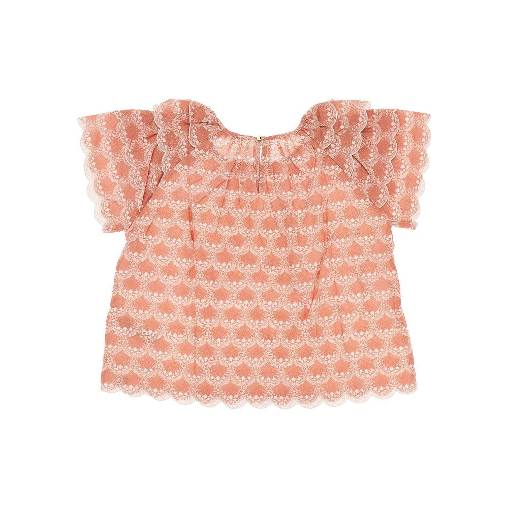 Blusa in cotone stampato