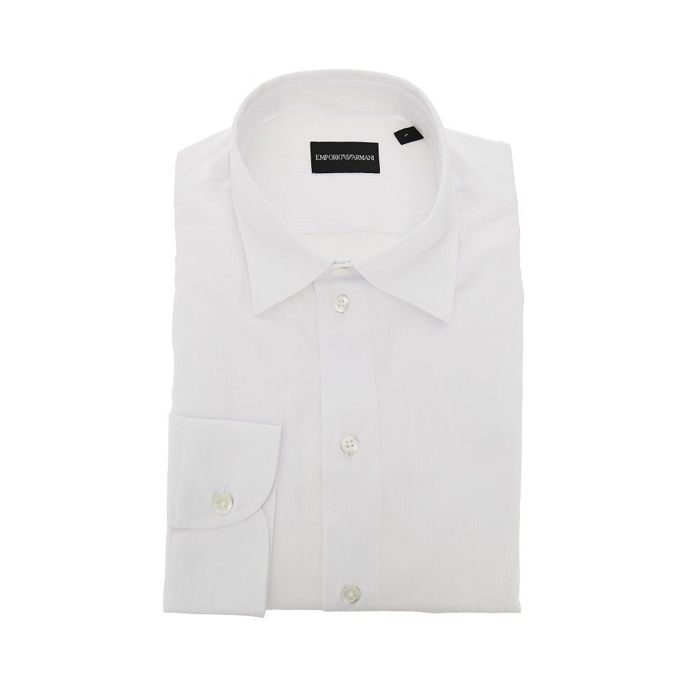 Camicia in cotone microarmaturato