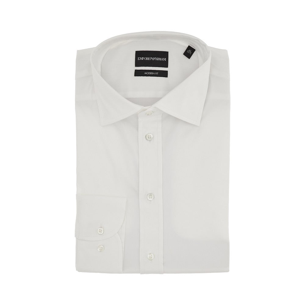 Camicia Modern Fit in popeline stretch