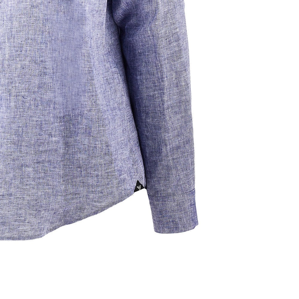 Camicia in lino con collo Guru