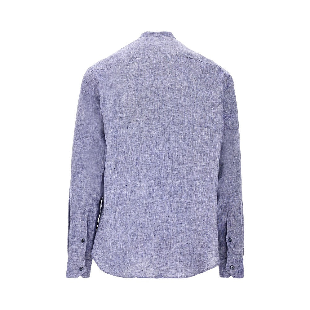 Camicia in lino con collo Guru