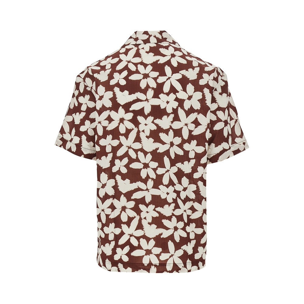Camicia Swimwear in cotone floreale