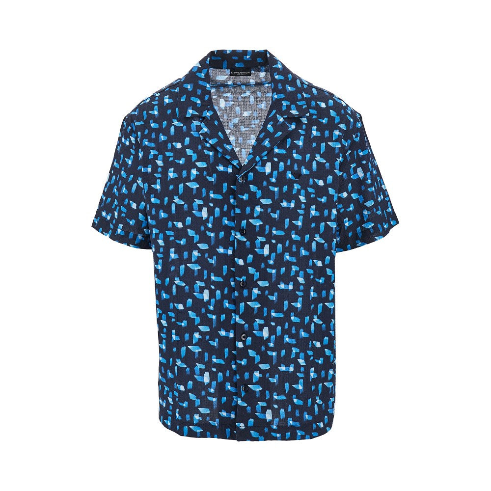 Camicia Swimwear in cotone stampato