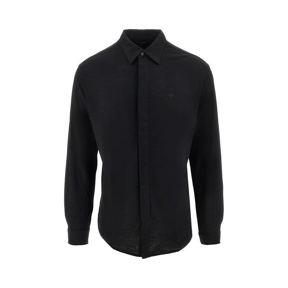 Wool jersey shirt