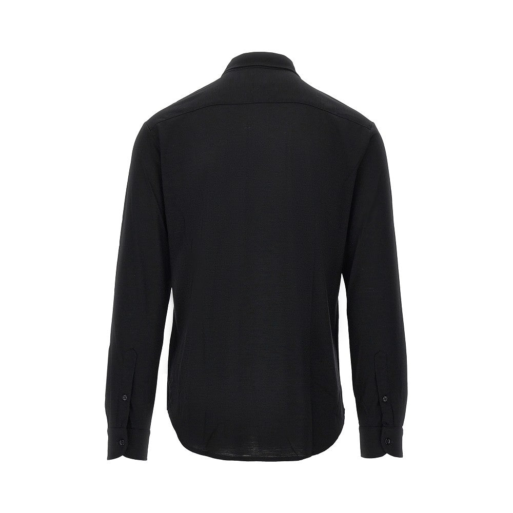 Wool jersey shirt