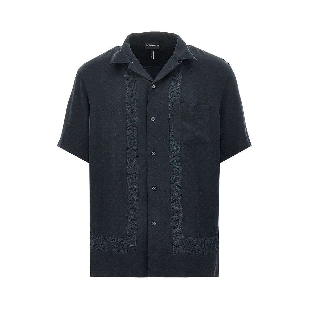 Camicia in jacquard con motivo Paisley