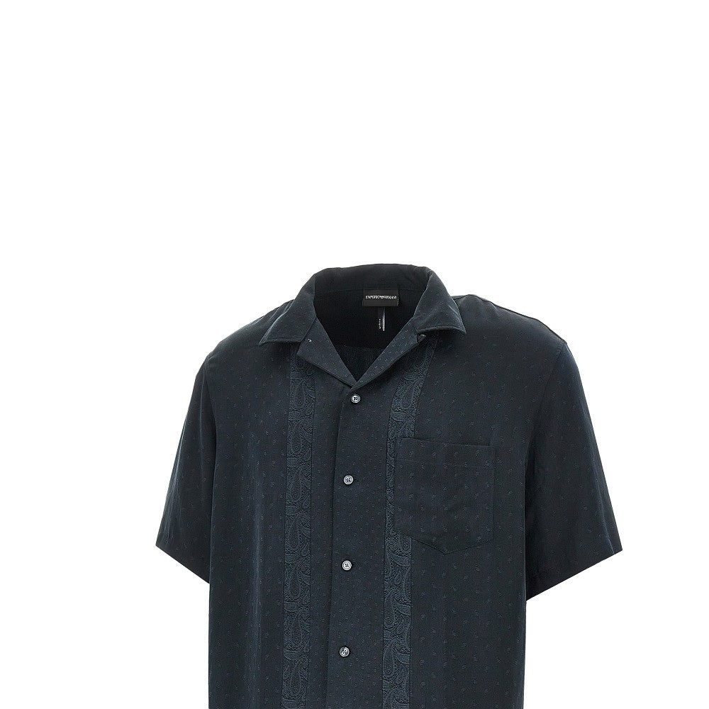 Camicia in jacquard con motivo Paisley