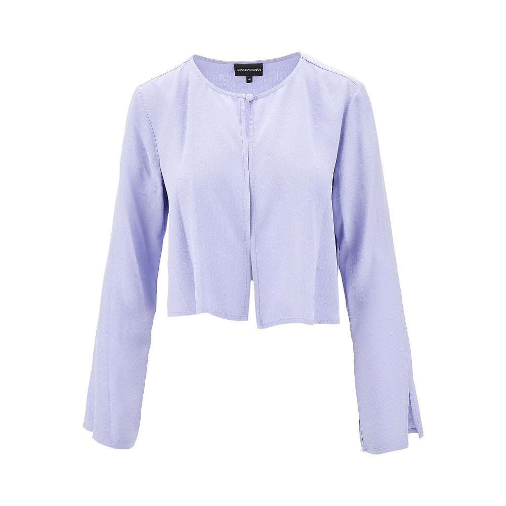 Jacquard sustainable viscose bolero jacket