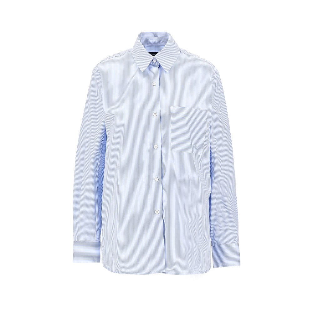 Camicia in popeline a righe
