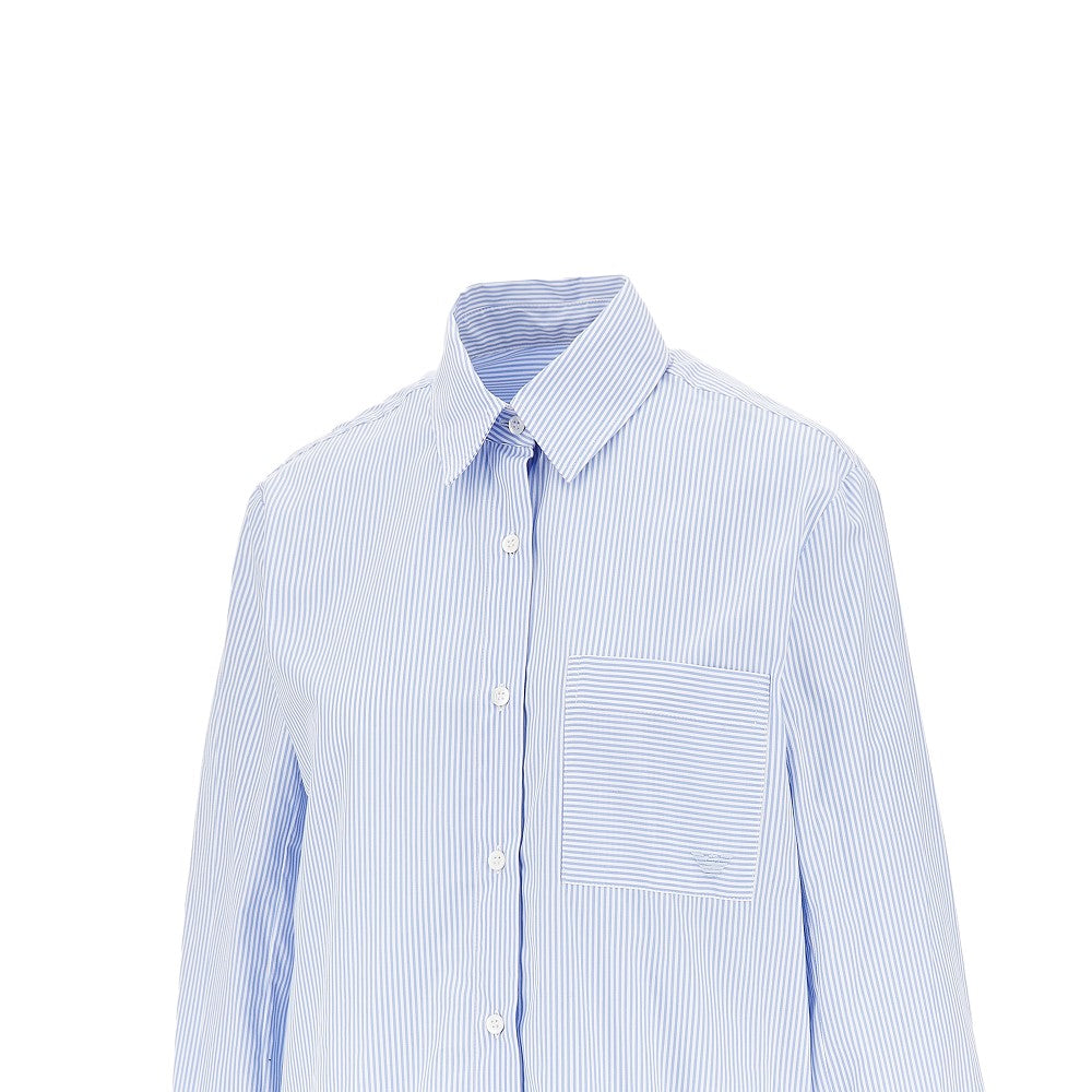 Camicia in popeline a righe